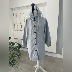 Women's Light Gray Hooded Jacket